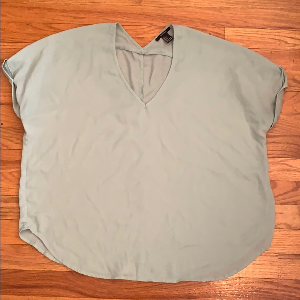 Mint green teal Forever 21 oversized top Small